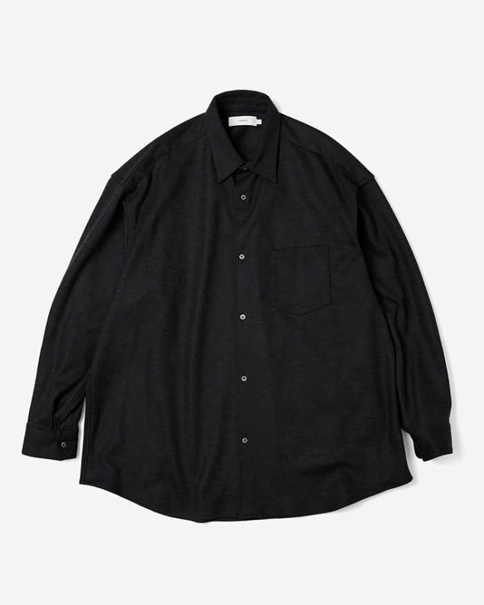 Graphpaperデザイナー南氏が解説 / Wool Smooth Flannel Oversized Regular Collar Shirt / Easy Wide Pants 